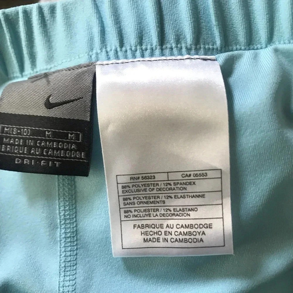 Flirty Nike Dri-Fit Blue Tennis Athletic Skort Size Medium - Picture 6 of 6